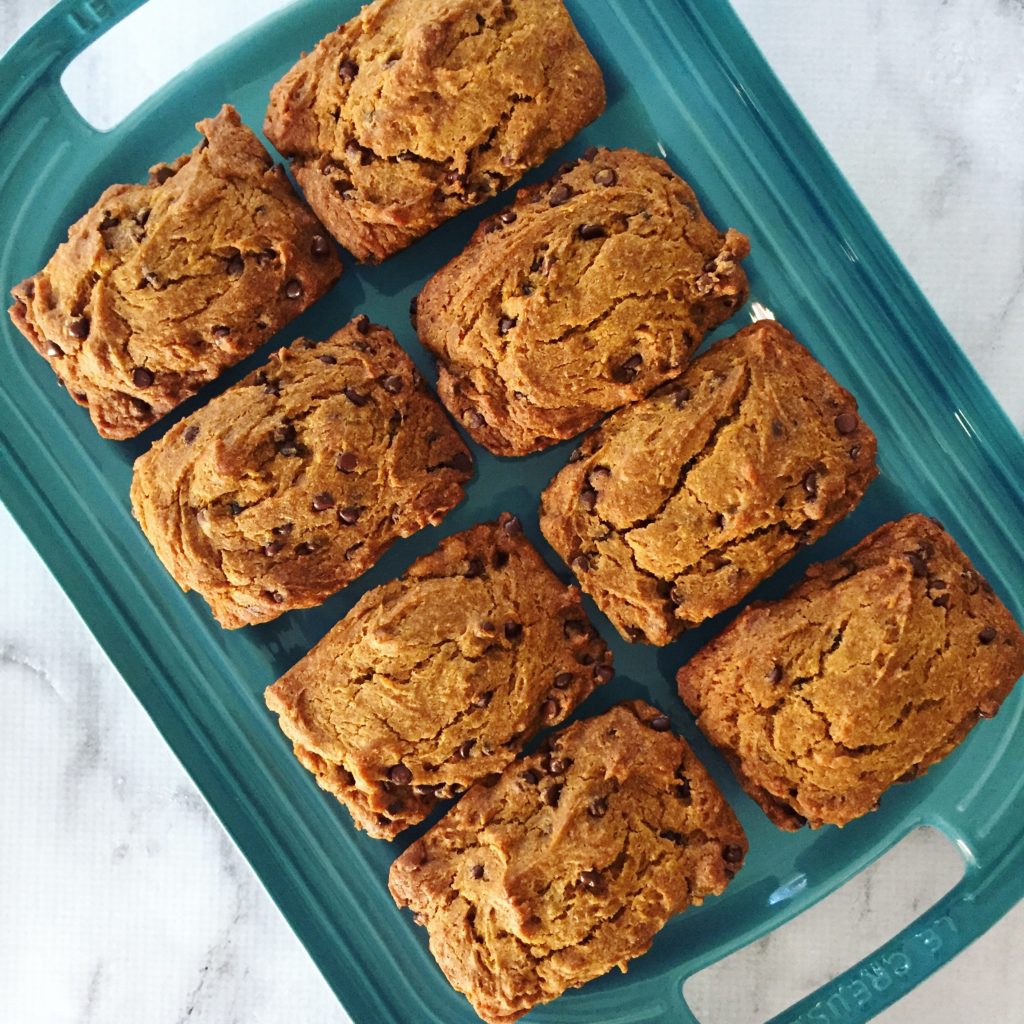 Gluten Free Chocolate Chip Pumpkin Bread