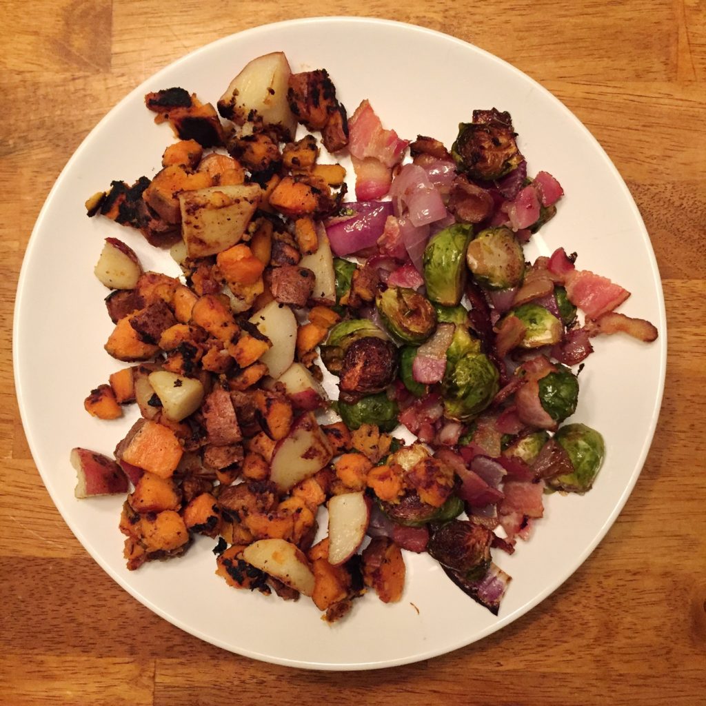 Roasted Brussels Sprouts with Bacon