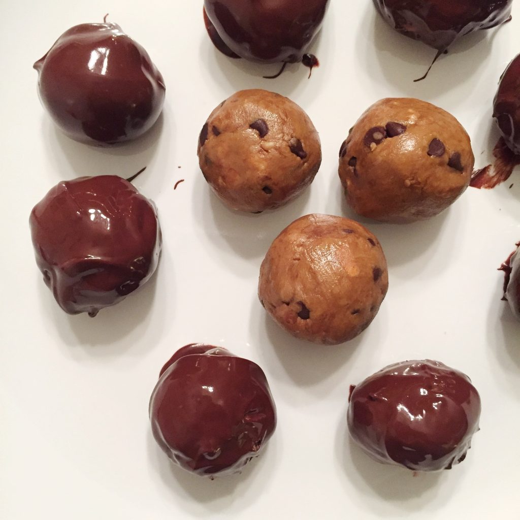 Chocolate Peanut Butter Protein Truffles